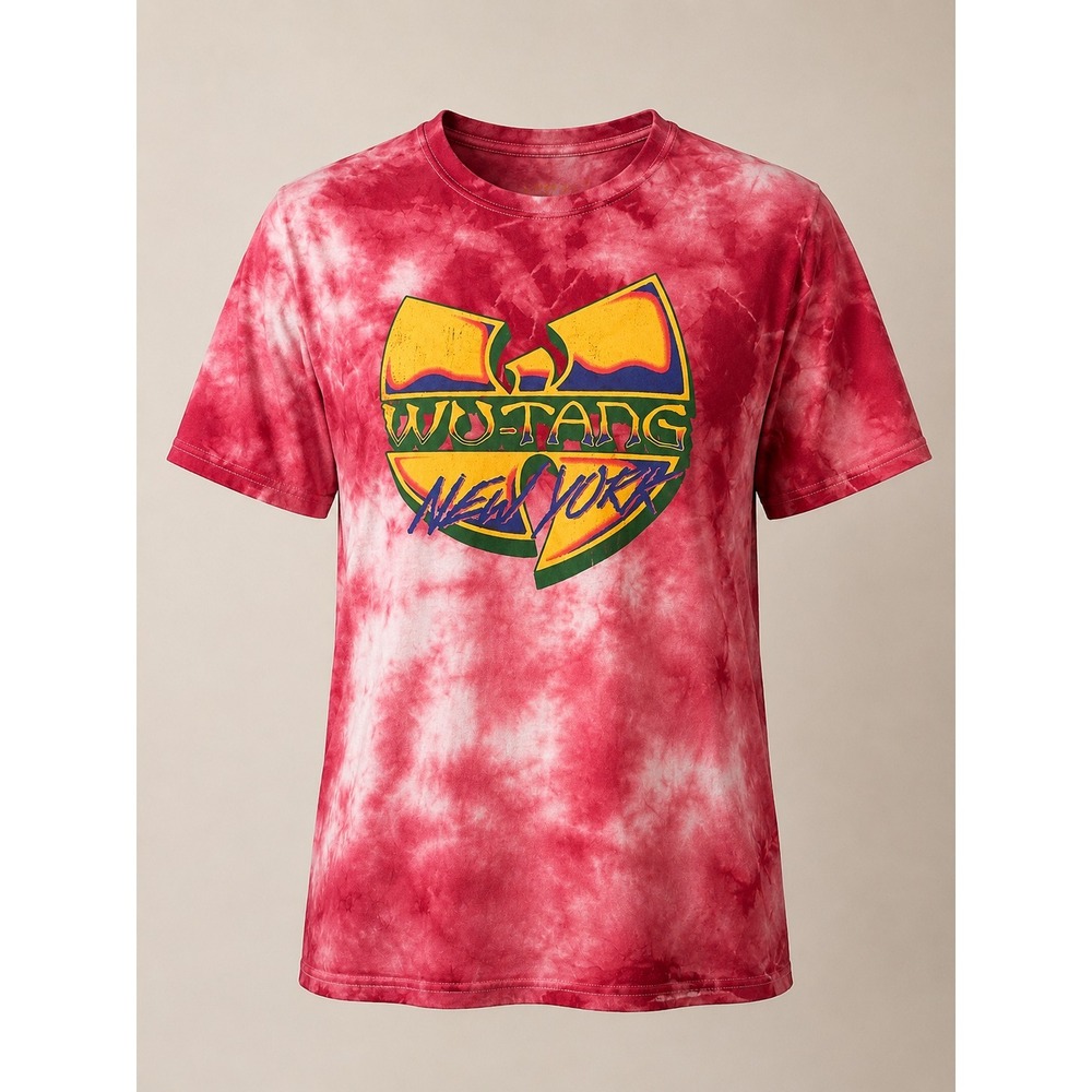 Wu-Tang New York Rap Hip Hop Concert Band Tie Dye Tee Shirt Small